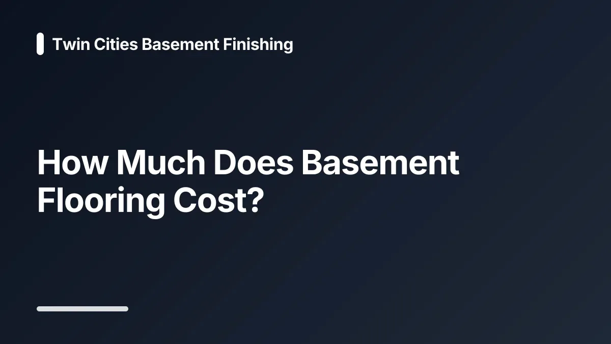 how much does basement flooring cost