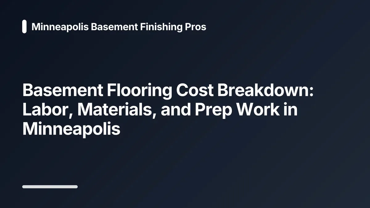 basement flooring cost breakdown