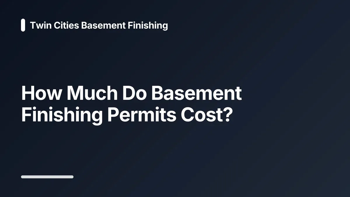 how much do basement finishing permits cost