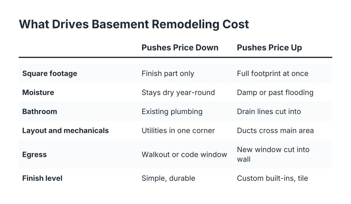 how much does basement remodeling cost